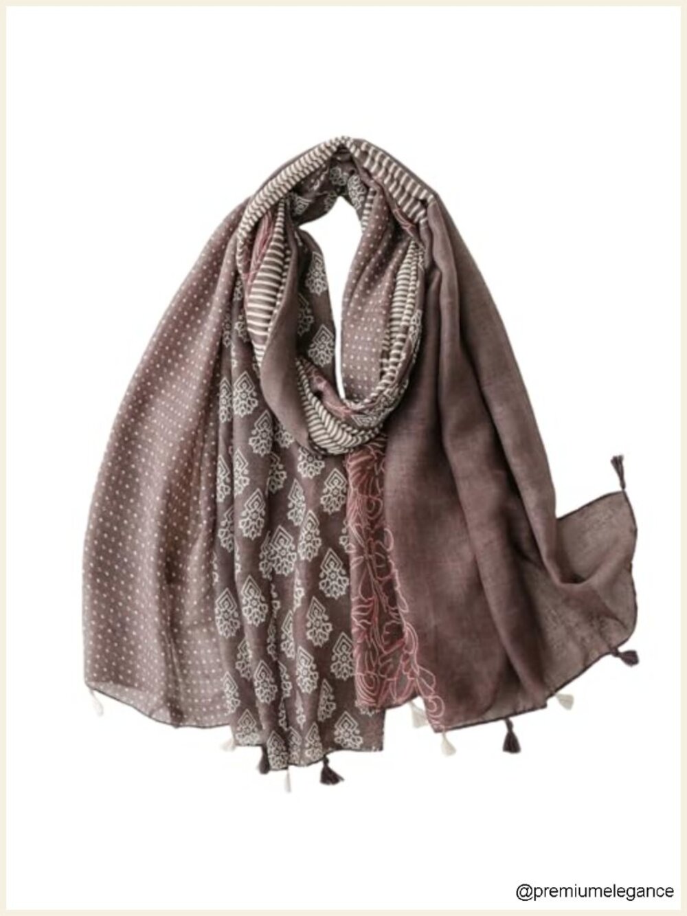 Boho Fringe Shawl Wrap Oversized Scarf Lightweight